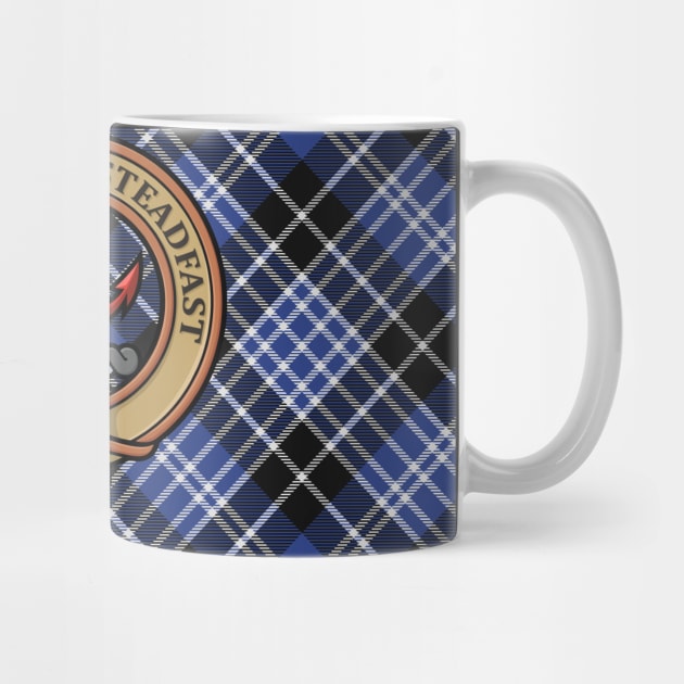 Clan Clark Crest over Tartan by sifis